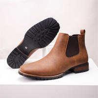 Botas de vaquero occidentales bordadas vintage Botas Chelsea de tacón cuadrado con parte superior baja - details 2