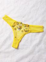 Conjunto de lencería Sexy exótica, sujetador de encaje transparente para mujer, tentación transparente, sujetadores florales bordados, conjuntos de ropa interior Push Up - details 3
