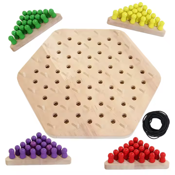 Ajedrez de Triángulo de Cadena para Four Players Juego de Mesa de Tablero - 1