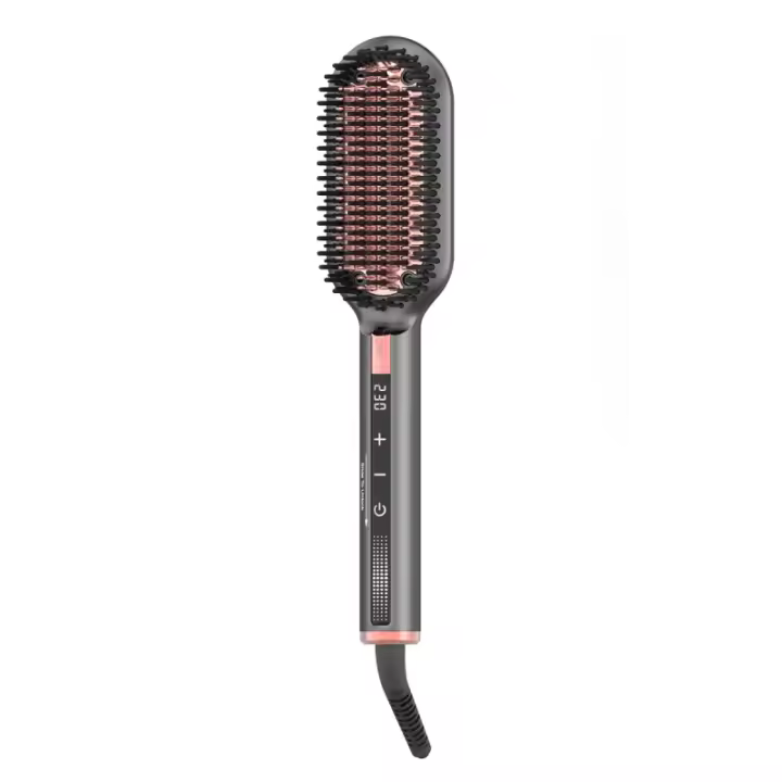 2025 nuevo anión peine alisador de pelo termostato casero cuidado del cabello pantalla táctil inteligente peine del pelo versión más amplia de la plancha de pelo - 1