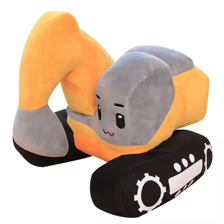 Juguete de Peluche de Excavadora Creativa Muñeco de Máquina Suave para Decoración del Hogar - 1