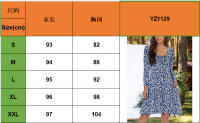 2025 nuevo vestido casual suelto con estampado floral y cuello en U de manga larga con bolsillo para mujer - details 0