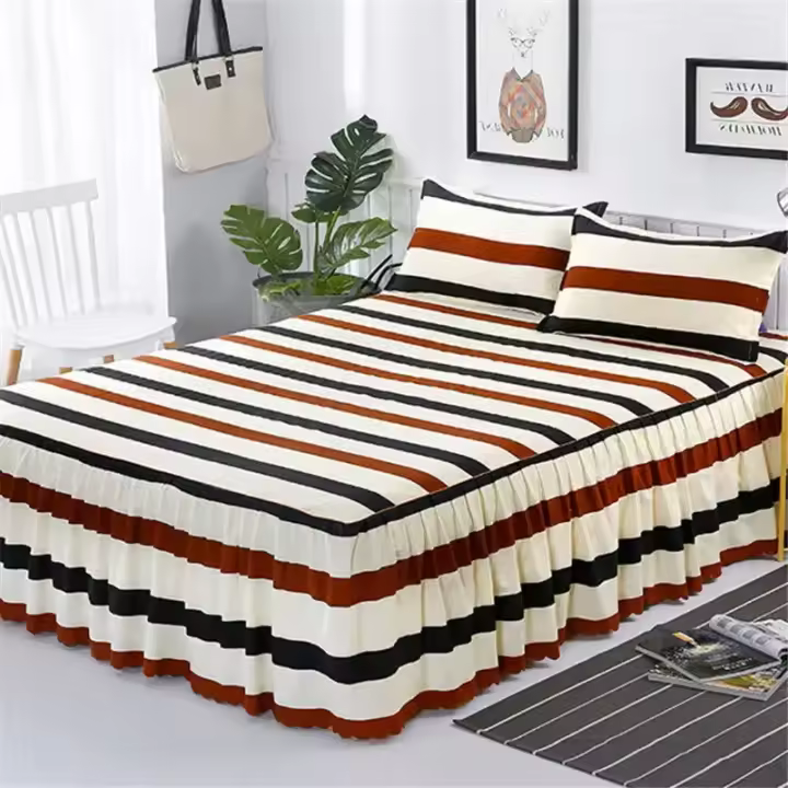 Juego de cama de algodón bordado 3 piezas: funda de cama, fundas de almohada, Vistelote - 1