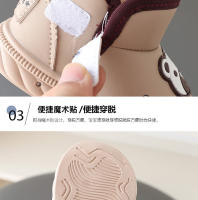 Otoño nuevas botas de nieve de algodón grandes lindas luces apiladas botas calientes de los niños engrosadas tesoro masculino botas de algodón antideslizantes tesoro femenino - details 4