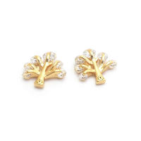 Colgantes de Árbol de Brasso Dorado de 18K Joyería Hazte de Diamantes Falsos y Circonio - details 33