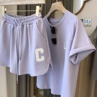 Conjunto Deportivo Casual para Mujer Camiseta Corta, Top, Pantalones de Pierna Ancha - details 10