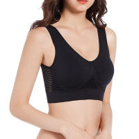 Sujetador deportivo sin aros para mujer, ropa interior sin costuras, almohadillas extraíbles, chaleco para dormir, para correr, gimnasio, talla grande, S-6XL - details 3