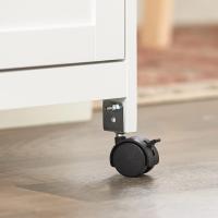 Carro de Almacenamiento Mueble Auxiliar Cocina Carrito de Servir con 3 Cajones 2 Estantes y 1 Bandeja Extraíble Negro - details 23