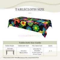 Mantel rectangular Hippie wer para fiesta, manteles impermeables para mesa de comedor, cocina, decoración del hogar - details 95