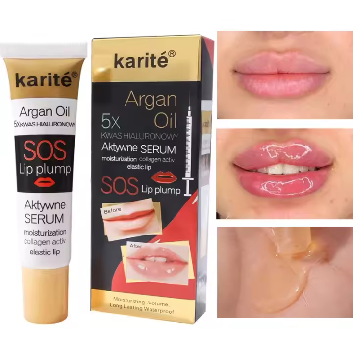 Aceite hidratante y espesante para el cuidado de los labios en 3D que reduce las líneas finas - 1