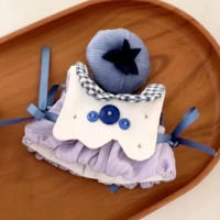 Pastel de frutas, ropa de muñeca de algodón de 10cm, traje súper bonito, ropa para muñeca de 10cm, conjunto de ropa para vestir de muñeca de arándanos encantadores - details 11
