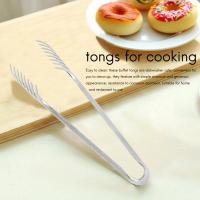 Juego de pinzas de comida de acero inoxidable de 9 pulgadas, pinzas para servir alimentos, para Buffet, para pastelería, fideos, espagueti, Pasta, 4 piezas - details 5