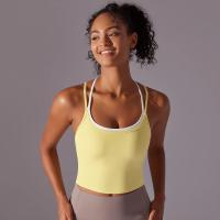 Ropa interior deportiva de realce para mujer, sujetador de Yoga para Fitness, gimnasio, entrenamiento, correr, camiseta sin mang - details 29