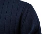 Chaqueta de punto de tendencia de suéter de manga larga con cuello en V para hombre de otoño e invierno - details 12