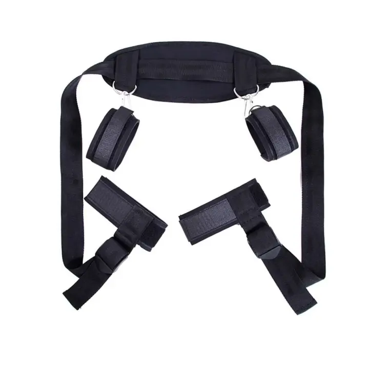 Leten BDSM Kit juguetes muñeca pierna restricción mano tobillo puño cama restricciones Bondage posición soporte juego sexual - 1