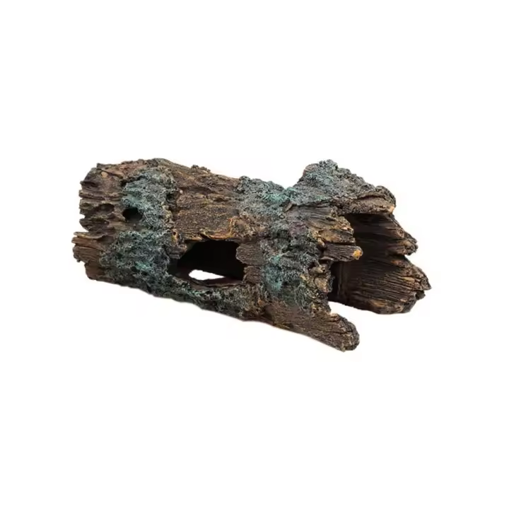 Gecko-Cueva de lagarto decorativa, terrario decorativo, simulación de corteza de árbol, reptil, escondite de troncos, Tortuga de resina, plataforma de escalada - 1