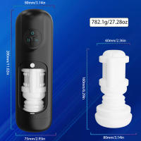 Masturbador masculino de empuje automático Frotar masturbación Chupar máquina de mamada Juguetes sexuales para adultos para hombres Masturbadores masculinos Vibrando 4 en 1 Chupar automático Mastubador masculino Empeine Vibración Copa de masturbación Masa - details 9