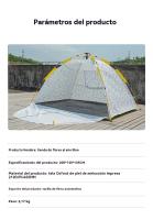 Tienda de campaña 1 personas aire libre Protección solar portatil Camping impermeable - details 1