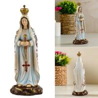 Escultura de la Virgen de Fátima de resina, pintura a mano para exhibición durante mucho tiempo, decoración de iglesia de fe católica y cristiana - details 0