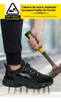 Zapatos de Seguridad para Hombre Punta de Acero, Resistente a Golpes, Ligero y Indestructible - details 2
