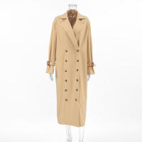 Gabardina elegante de invierno para mujer, holgada, informal, a la moda, versátil, larga - details 10