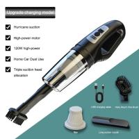 Aspiradora portátil de mano para coche, aspirador inalámbrico de 120W con carga USB, potente succión para pelo de mascotas - details 7