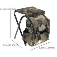Mochila plegable portátil 2 en 1, silla, banco de pesca ligero, bolsa para exteriores, VIES y equipo de senderismo para acampar - details 0