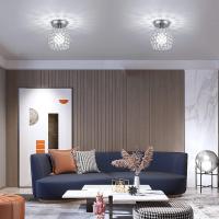 Goeco-Lámpara de techo de Cristal, Moderna semiempotrada, E27, Interior, Lámpara de techo Dormitorio - details 5