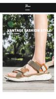 Sandalias de senderismo con plataforma de verano para hombre, sandalias de playa marrones para exteriores, sandalias originales de diseñador de lujo para mujer 2025, sandalias para hombre. - details 5
