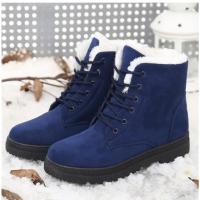 Botas de plataforma de felpa para mujer, zapatos planos para mantener el calor, invierno - details 12