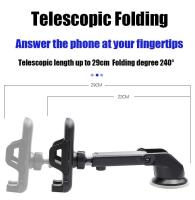 Teléfono para conductores de camiones y automóviles, soporte universal manos libres mejorado, parabrisas del tablero, ventilación, teléfono móvil - details 2