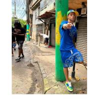 Conjunto de camiseta y pantalones cortos de hip hop para hombre Syna World Drill Summer Tracksuits - details 1