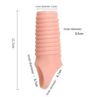 Embalaje privado SEXY anillo de manga agrandamiento gránulo clítoris punto G estimular la eyaculación retardada tapón Anal juguetes para hombres Sex Shop - details 12