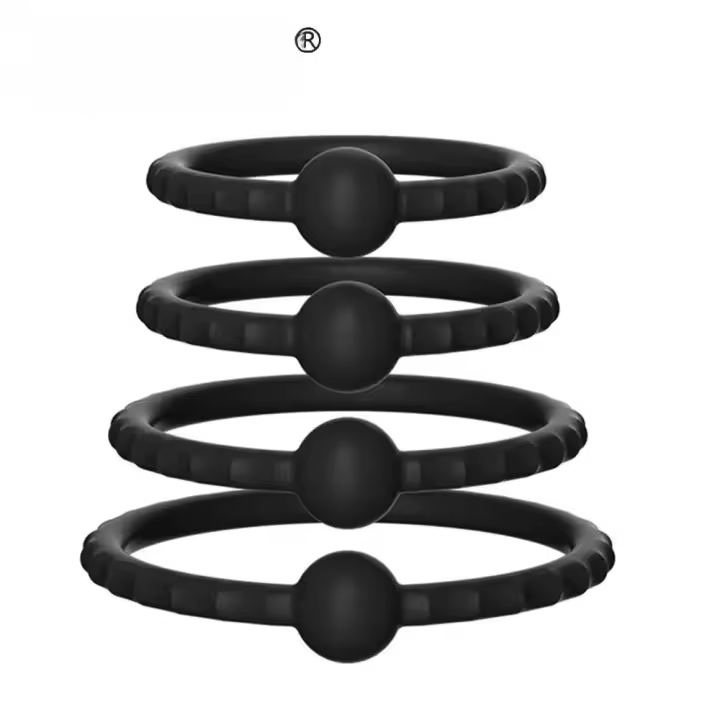 Leten elástico 4 Uds para hombres anillo masturbador masculino retrasar la eyaculación consolador extensor producto adulto juguetes sexuales - 1
