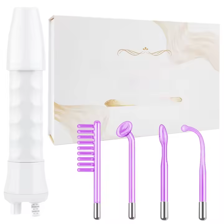 Máquina facial de alta frecuencia: máquina portátil de varita para la piel facial de alta frecuencia con 4 tubos diferentes - 1