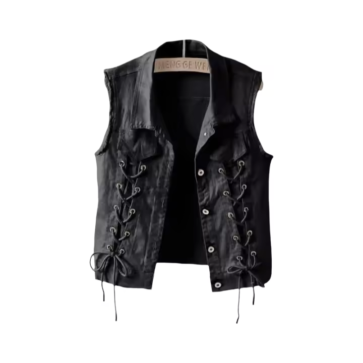 Chaleco Denim Retro para Mujer Chaleco Corto sin Mangas, Moda Casual al Aire Libre, Novedad de Primavera 2024 - 1