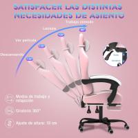 Silla de Juegos Ergónómica Silla de Oficina con Masajeador Carga de 150kg Ajustable Altura - details 32