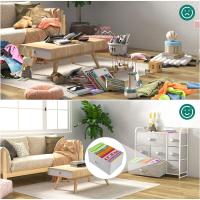 Cajonera de Tela Extraíble de 7 Cajones Almacenamiento de Tela Cómodo para Sala de Estar, Dormitorio, Habitación Infantil Gris Oscuro - details 19