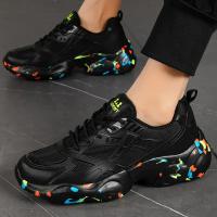 Zapatos informales para hombre, calzado para correr al aire libre, zapatos deportivos transpirables de malla, zapatos para papá, zapatos de malla con cordones, zapatillas de deporte para hombre primavera 2024 - details 5
