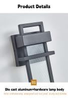 Lámpara LED de pared impermeable para exteriores, moderna y minimalista, para balcón, pasillo, patio, 110V, 220V - details 10
