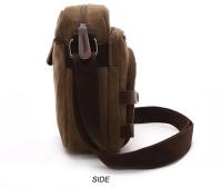Bolso pequeño de lona informal para hombre, bandolera corta de viaje con bolsillo para teléfono, para senderismo - details 12
