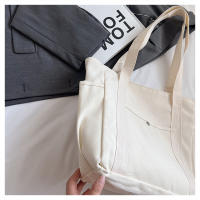 Bolso de mujer de lona de gran capacidad bolso de mano bolso de hombro estudiante universitario bolso versátil bolso de viaje multibolsillo - details 27