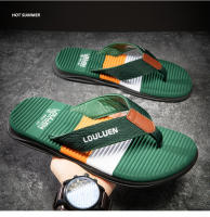 Verano nuevas chanclas de los hombres usan zapatillas de playa de goma antideslizante pellizcar pies sandalias al aire libre - details 2