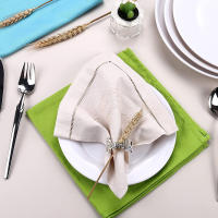 Servilleteros Bismillah de aleación de piezas, soporte para servilletas de mesa, decoración para fiesta de boda, Eid Mubarak, Ramadán islámico musulmán, Kareem, 12 Uds. - details 8