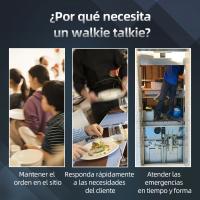 Mini Walkie Talkie PMR 446 PTT, 4 piezas, para caza, cafetería, RETEVIS, RT622 - details 7