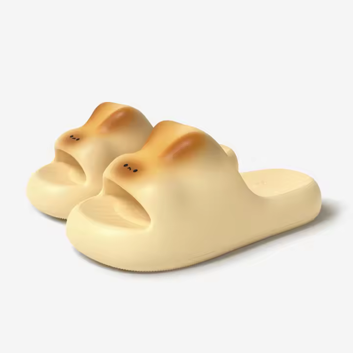 Lindo conejito zapatillas de mujer de fondo grueso de verano casa interior baño antideslizante silencioso zapatillas frescas - 1