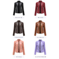 Chaqueta de cuero de imitación para mujer, abrigo de motociclista de moda, ropa de primavera y otoño - details 5
