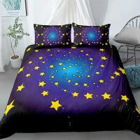 Conjunto de Cama de Estrellas Galaxia Cubierta de Edredón Suave para Niños y Niñas - details 10