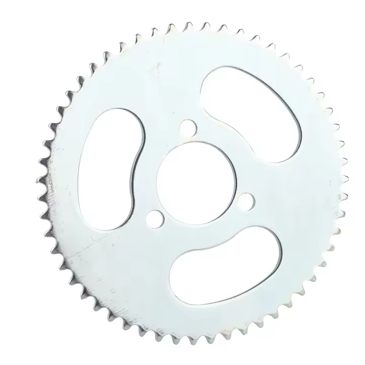 Accesorio de piñón para patinete eléctrico, placa de engranaje de bielas de Metal, 55 dientes, 25H, 3 agujeros - 1