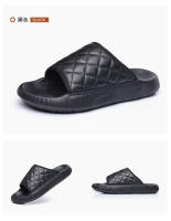 Verano nuevas zapatillas de los hombres de cuero de la moda de desgaste exterior sandalias zapatos de playa de los hombres de una palabra zapatos de los hombres. - details 20